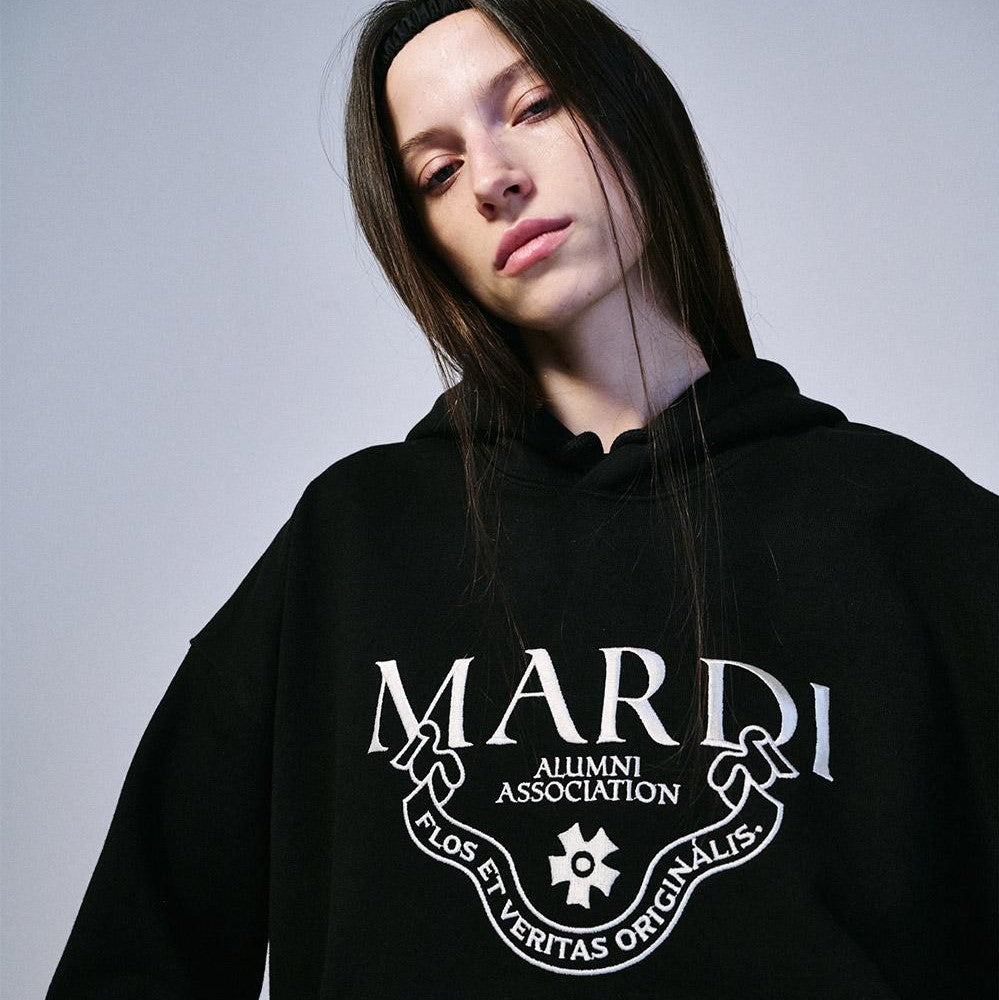 ｜MARDI MERCREDI｜ HOODY GRAND ALUMNI CLASSIQUE NEEDLEWORK (2 Colours)