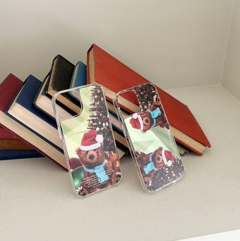 ｜Mademoment｜ TeddyStmas Design Glossy Mirror Phone Case