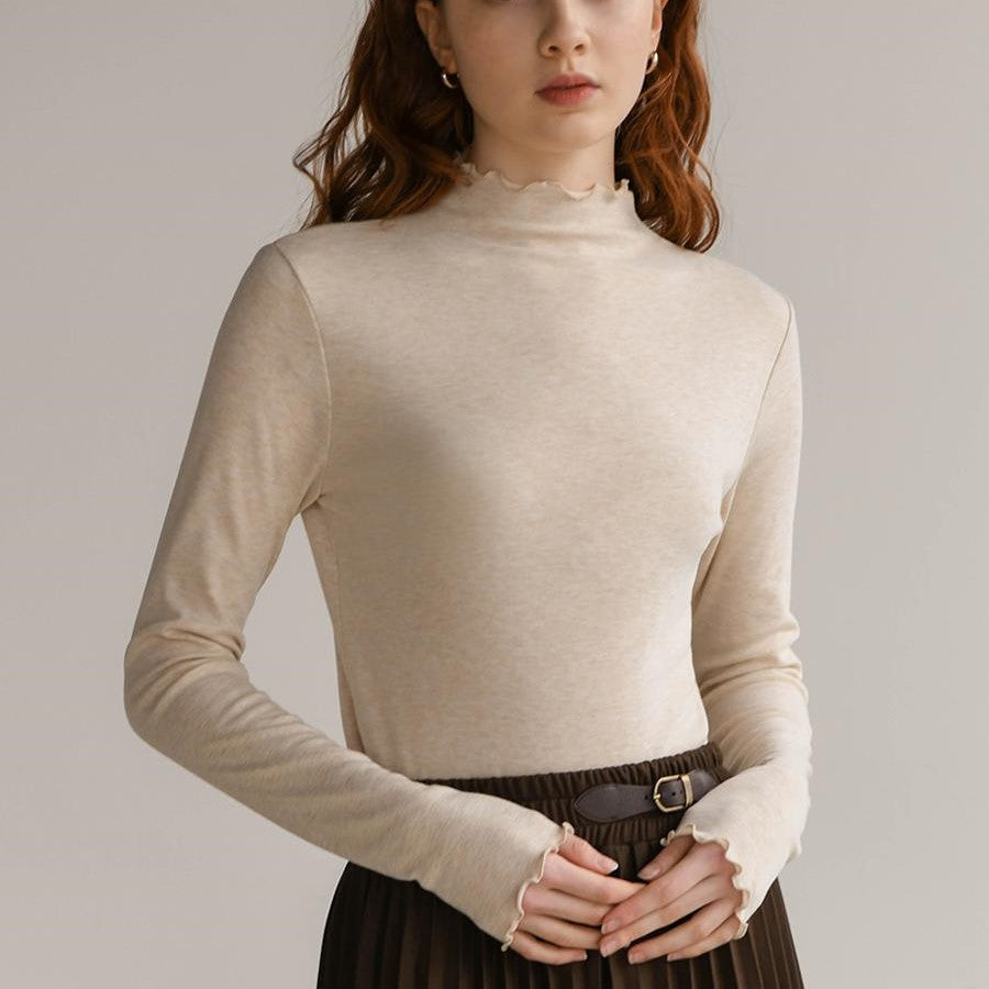 ｜PIGMENT｜｜1+1｜｜T:RENDY｜ Winter Frill Turtleneck T-shirt