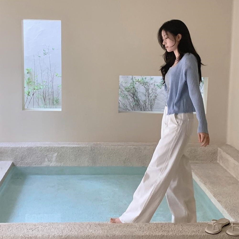 ｜SLOWAND｜ Nuts Wide Cotton Pants (4 Colors)