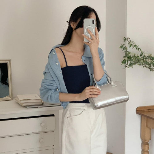 ｜98°C｜ Jenny Mini Tote Bag (Silver)