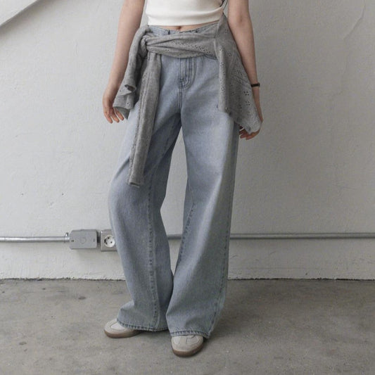 ｜SLOWAND｜ # SLOWMADE More Wide Vintage Denim Pants (4Colors)