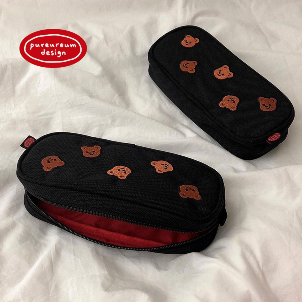 ｜pureureum design｜ Cupid Bear Pencil Pouch
