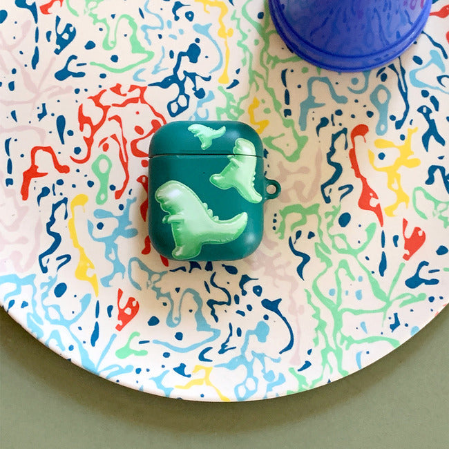 ｜THENINEMALL｜ Green Raptor Balloons AirPods Hard Case