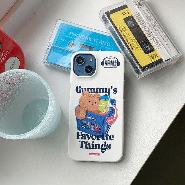 ｜THENINEMALL｜ Gummys Favorite Things Hard Phone Case (2 types)