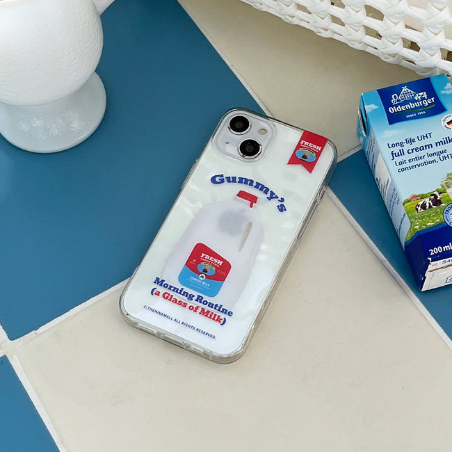 ｜THENINEMALL｜ Gummys Milk Clear Phone Case (3 types)