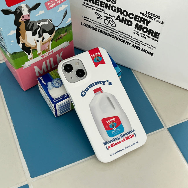 ｜THENINEMALL｜ Gummys Milk Hard Phone Case (2 types)