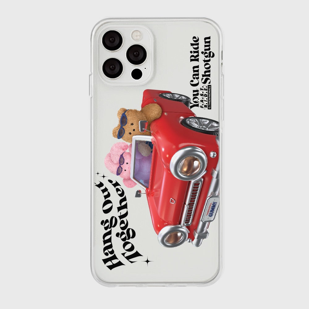 ｜THENINEMALL｜ Hang Out Together Clear Phone Case (3 types)
