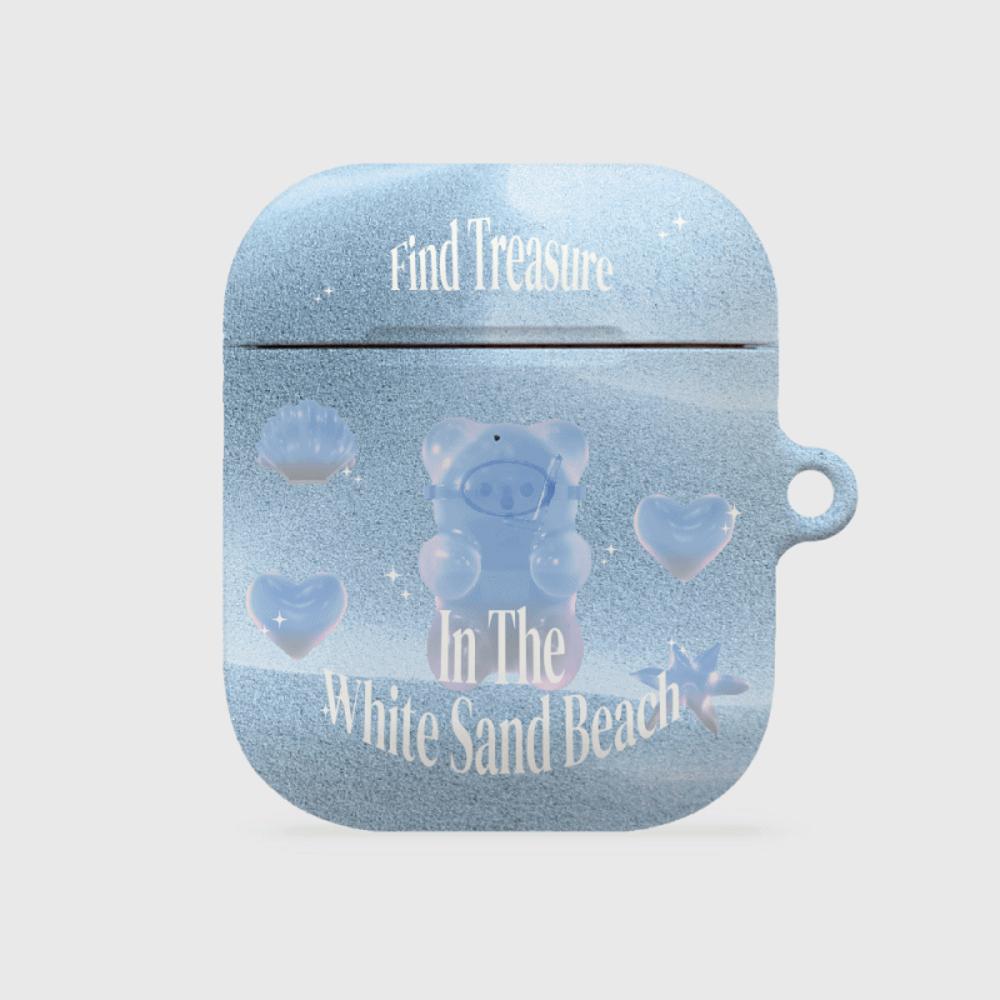 ｜THENINEMALL｜ 화이트 샌드 AirPods Hard Case