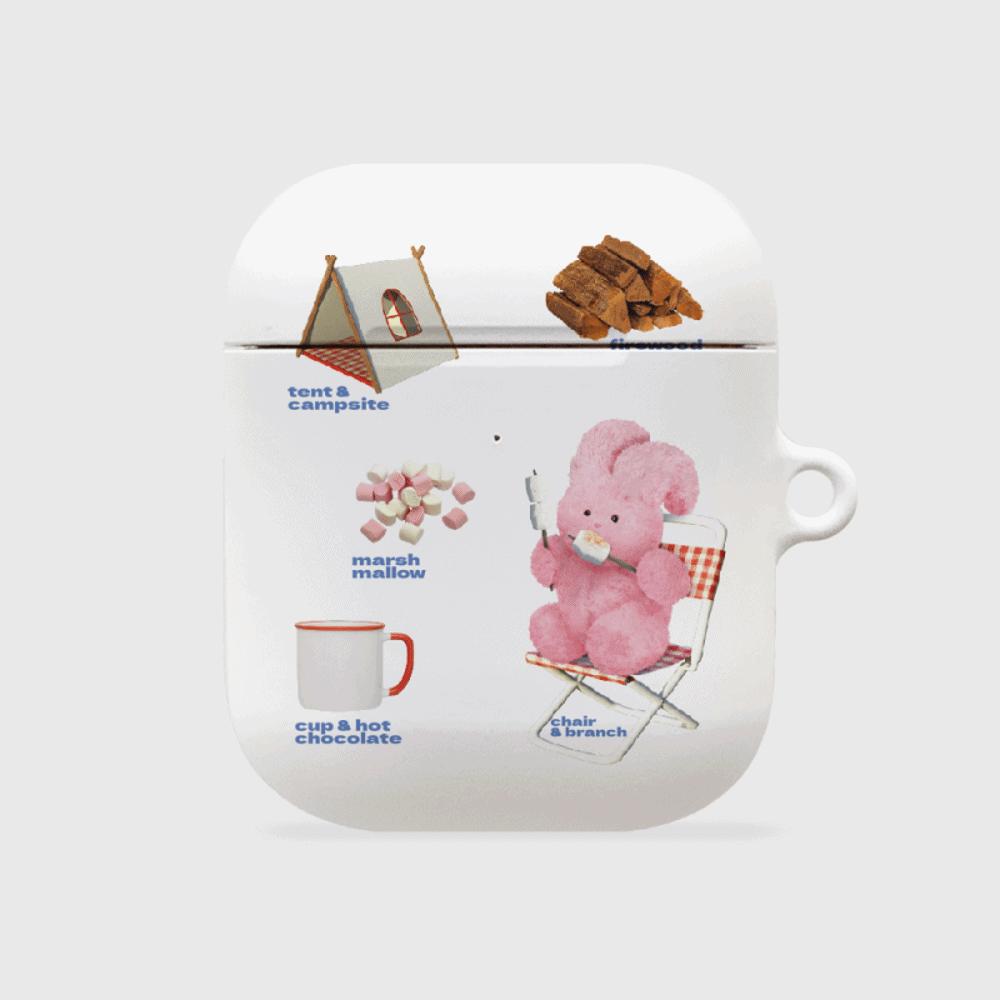 ｜THENINEMALL｜ Pattern Camping Windy AirPods Hard Case