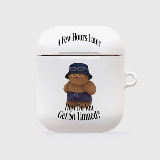 ｜THENINEMALL｜ 태닝 테디 AirPods Hard Case