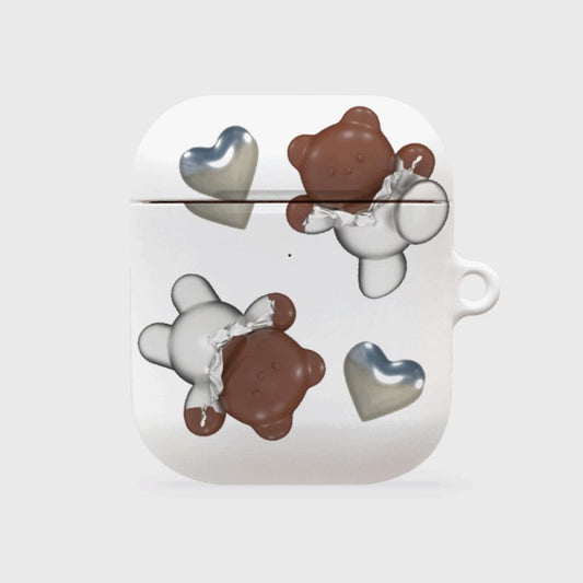 ｜THENINEMALL｜ 하트 초콜릿 구미 AirPods Hard Case
