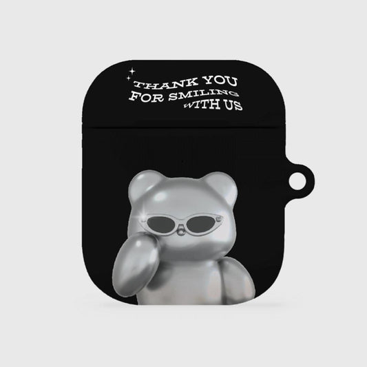 ｜THENINEMALL｜ 실버 구미 AirPods Hard Case