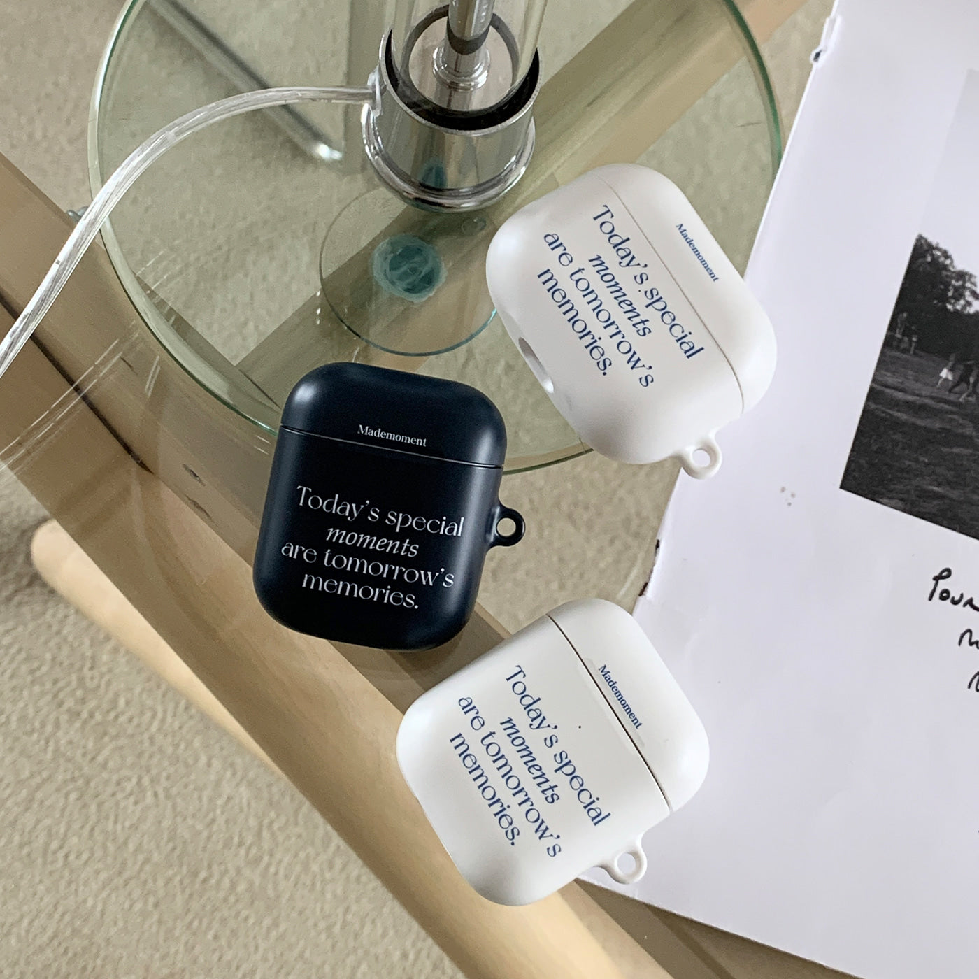 ｜Mademoment｜ 스페셜모먼트 레터링 디자인 Airpods Case