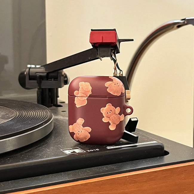 ｜THENINEMALL｜ Pattern Gummy Tumbling AirPods Hard Case