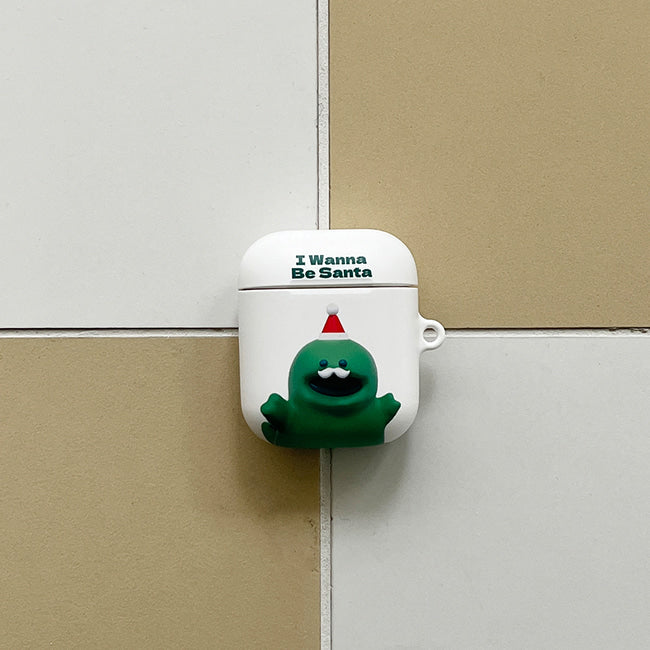 ｜THENINEMALL｜ Raptor Wannabe Santa AirPods Hard Case