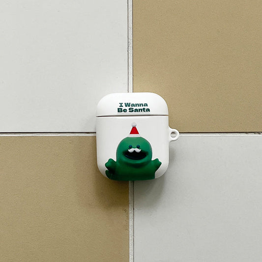 ｜THENINEMALL｜ Raptor Wannabe Santa AirPods Hard Case
