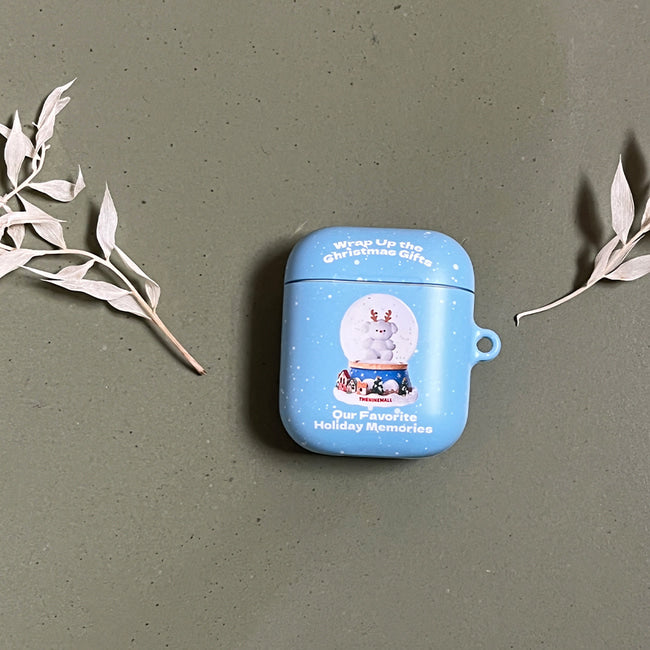 ｜THENINEMALL｜ Ppokku Snowball AirPods Hard Case