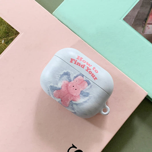 ｜THENINEMALL｜ Windy Snow Inner Peace AirPods Hard Case