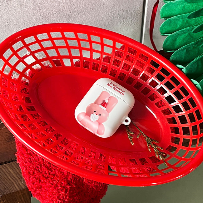 ｜THENINEMALL｜ Windy Wannabe Santa AirPods Hard Case
