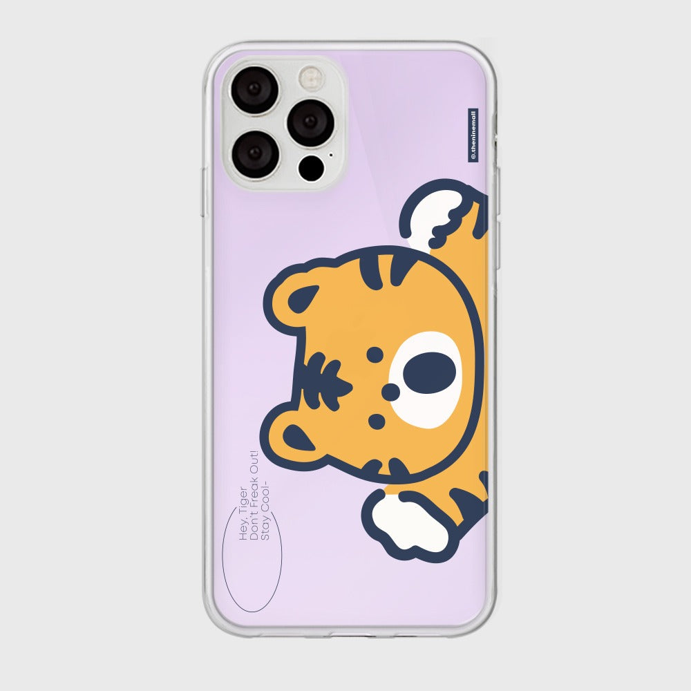 ｜THENINEMALL｜ Hey Tiger Mirror Phone Case