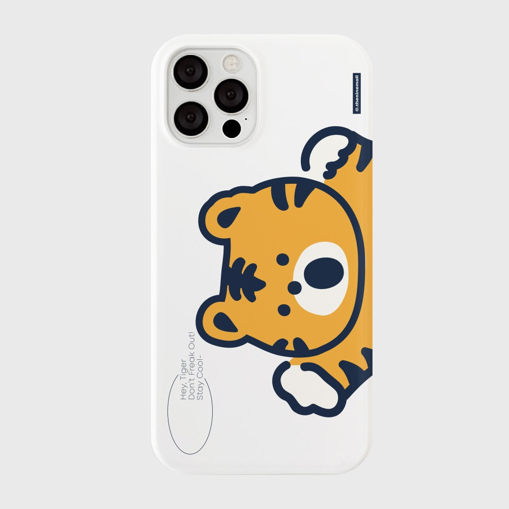 ｜THENINEMALL｜ Hey Tiger Hard Phone Case (3 types)