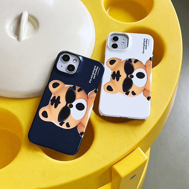 ｜THENINEMALL｜ Hey Tiger Holiday Hard Phone Case (2 types)