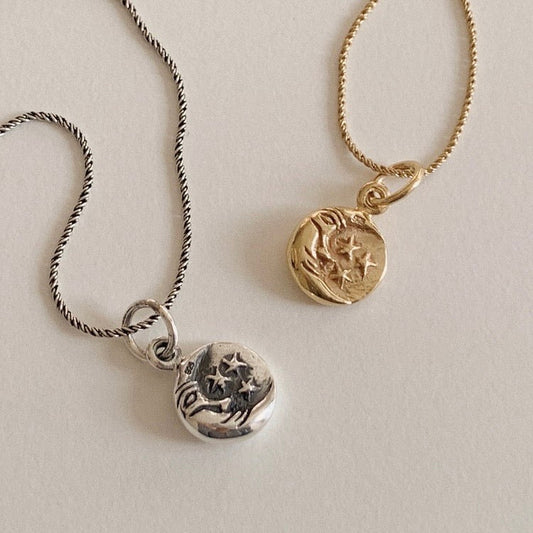 ｜DUNGEUREON｜｜925 silver｜ Halfmoon Silver Necklace