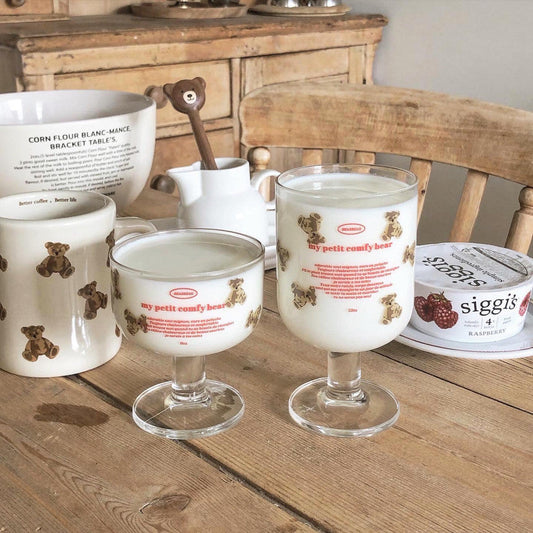 ｜Bracket Table｜ Teddy Bear Goblet 240ml/345ml