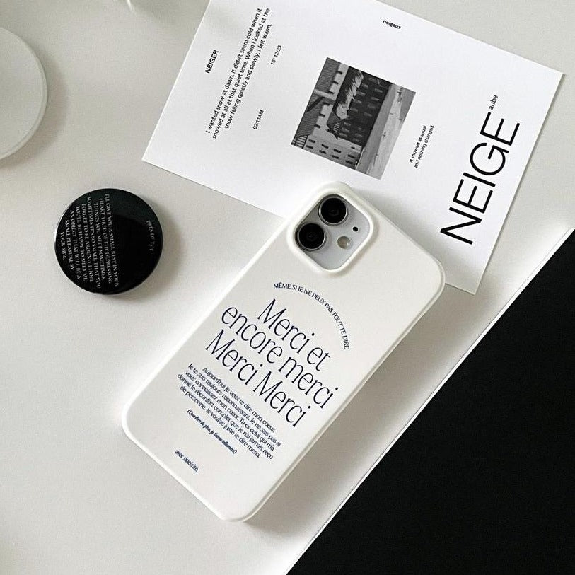 ｜OFYOUR｜ Merci Glossy Hard Case