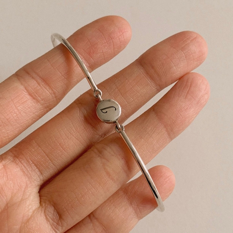 ｜DUNGEUREON｜ ｜925 silver｜ Two-type Initial Bracelet (2 types, A-Z)