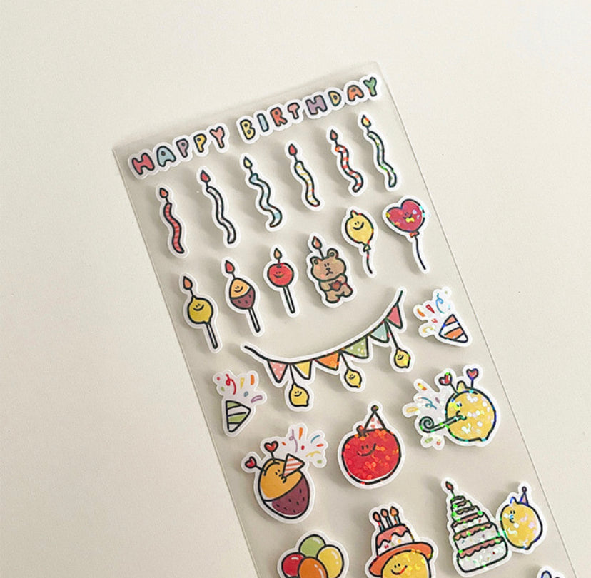 ｜second morning｜ Happy Birthday Removable Sticker