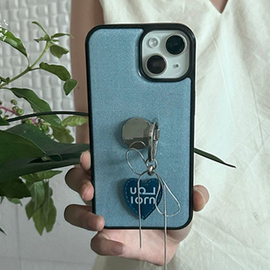 ｜Loumoi｜ Present Series DENIM LOVE / Sky Blue Phone Case