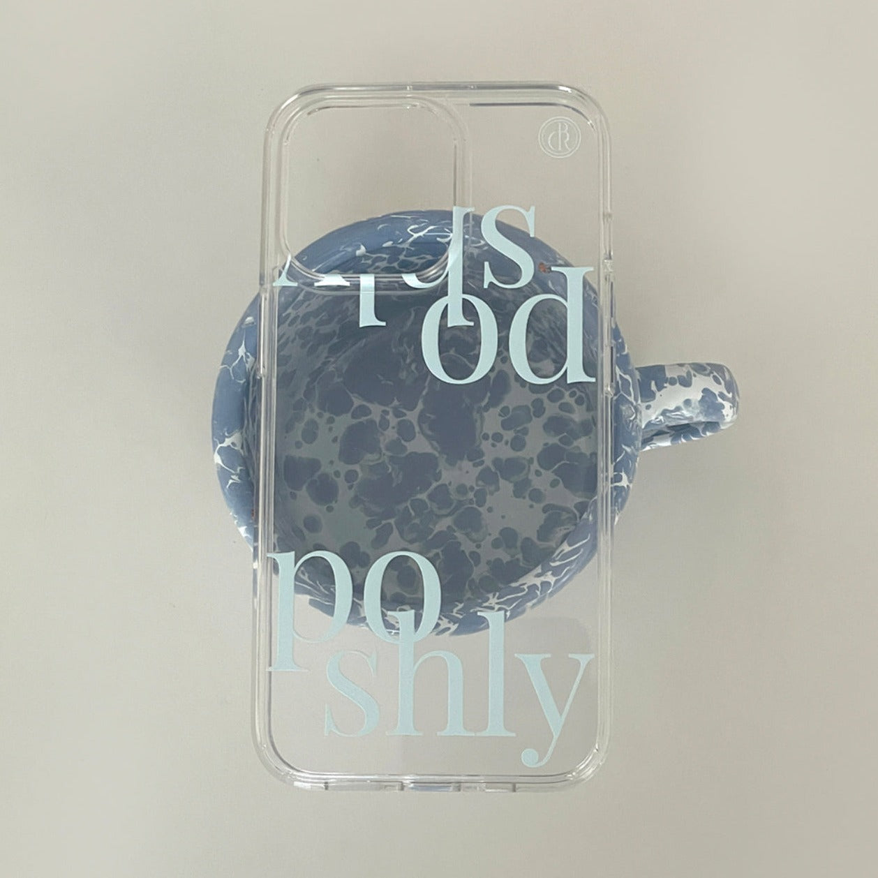 ｜Browned｜ Poshly Jelly Hard Case (Lime/ Sky)
