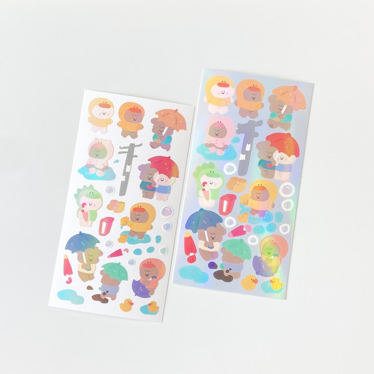 ｜moominzy｜ Rainy Day Sticker (Aurora Coating)