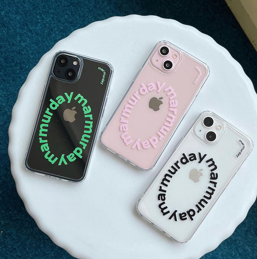 ｜marmurday｜ Logo Jelly Hard Case