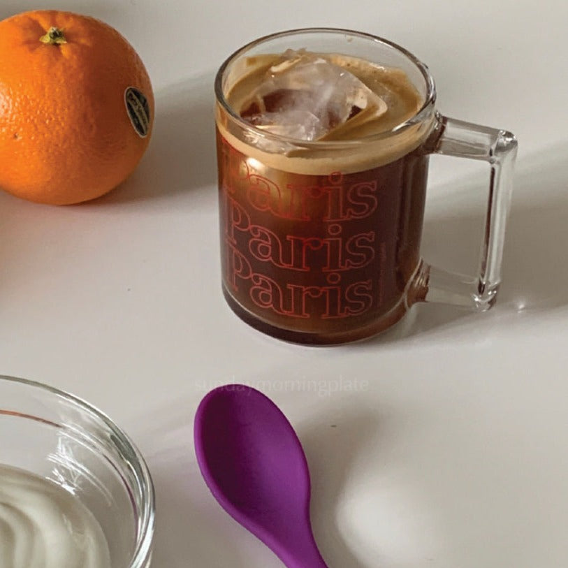 ｜sunday morning plate｜ City Glass 250ml - Paris