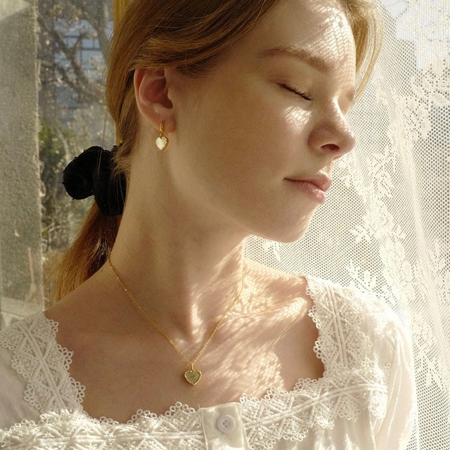 ｜fi, ore｜ Love Stone Drop Earring