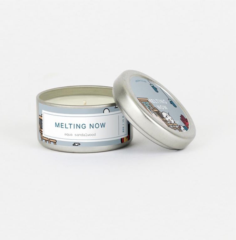 ｜PRESH｜ MELTING NOW Aqua Sandalwood Candle (S, 60g)