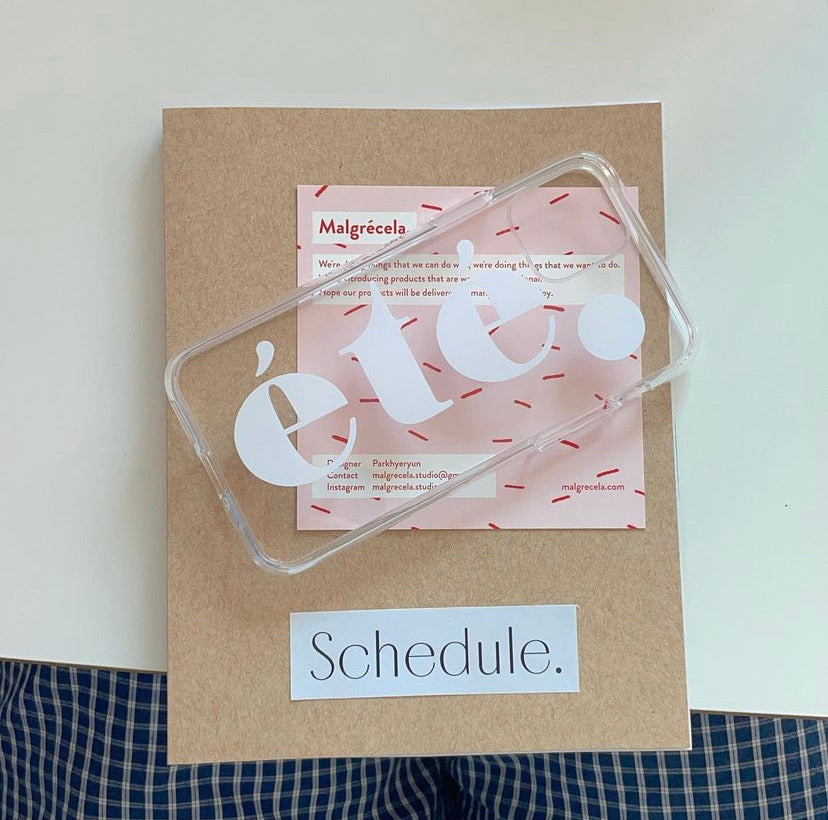 ｜Malgrecela｜ {Ongoing} IPhone Clear Case - ̩t̩.