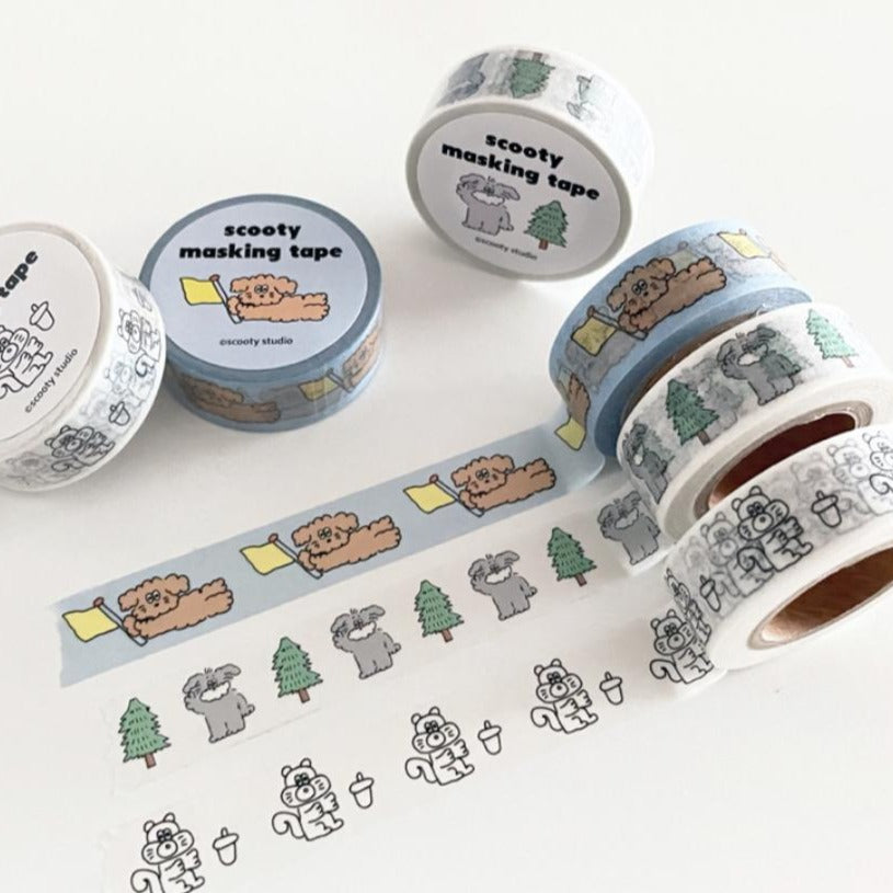 ｜scooty studio｜ Masking Tape (3type)