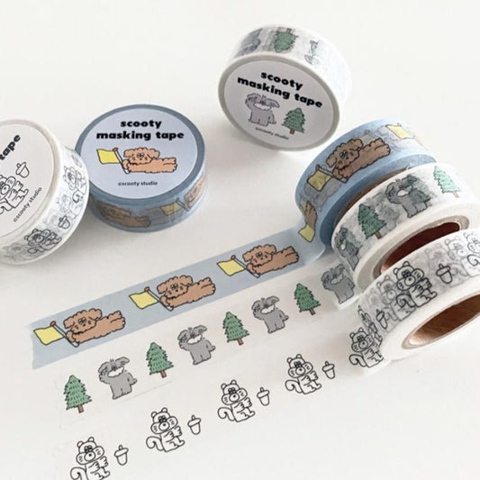 ｜scooty studio｜ Masking Tape (3type)