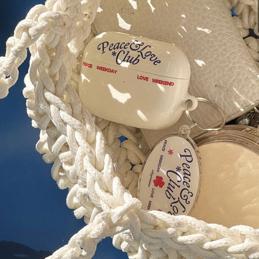 ｜collagevacance｜ Peace&Love*Club Airpods Case (2type)