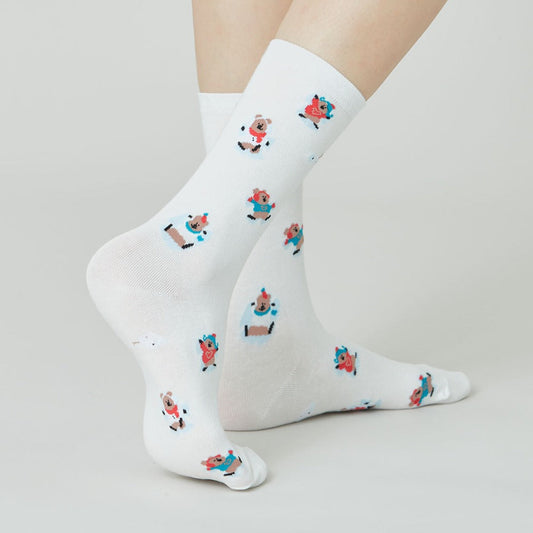 ｜Dinotaeng｜ Marshville Snow Angel Single Socks