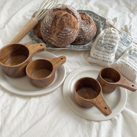｜Bracket Table｜ Wood Measuring Cup Set