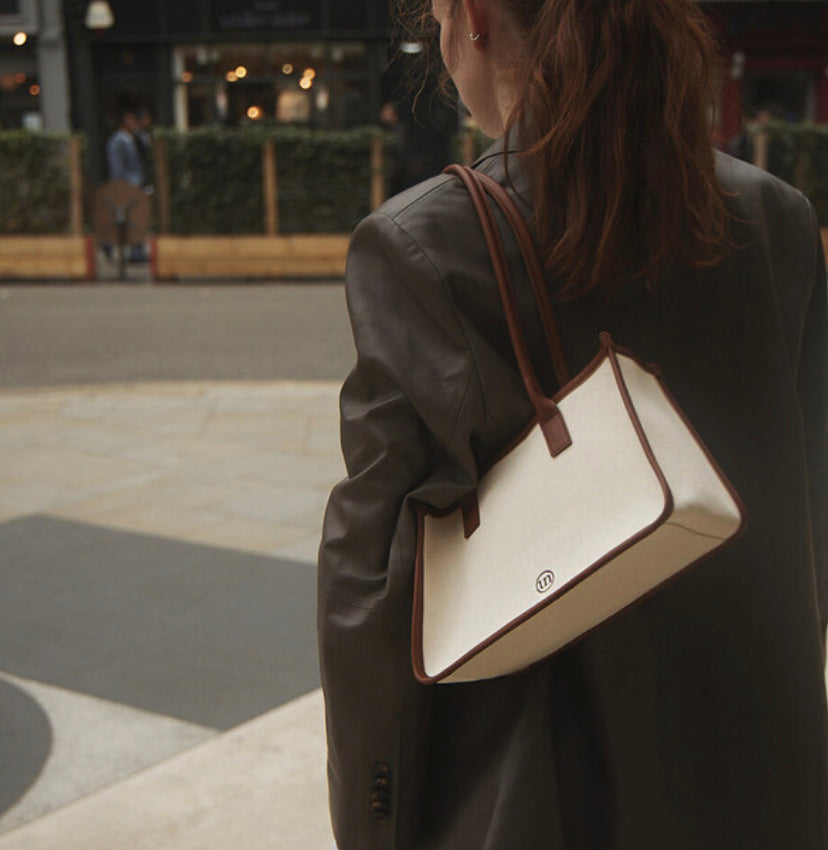 ｜untidy｜｜Vegan Leather｜ Pound Bag Brown