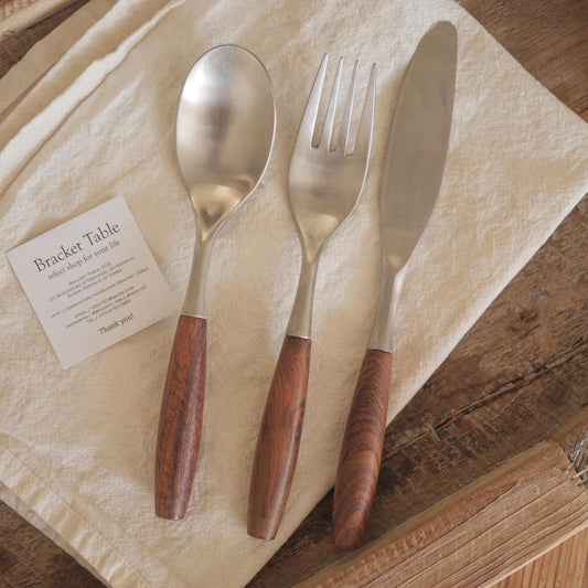 ｜Bracket Table｜ Wood Cutlery 1P