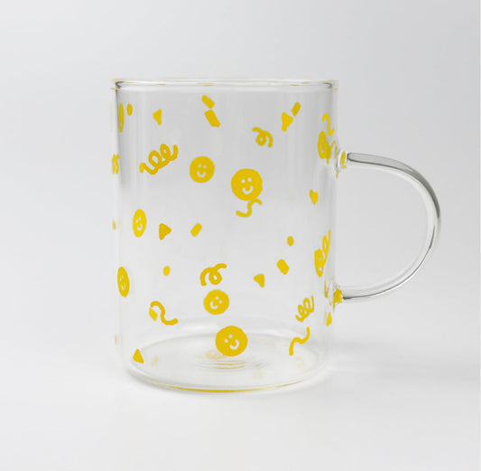 ｜TETEUM｜ SMILE PARTY GLASS CUP 300ml