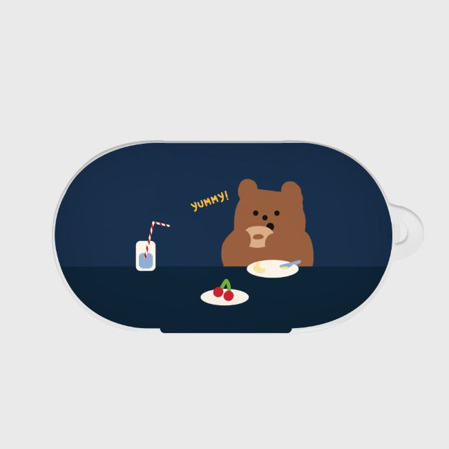 ｜THENINEMALL｜ Navy Brunch Gummy Buds, Buds Plus Case