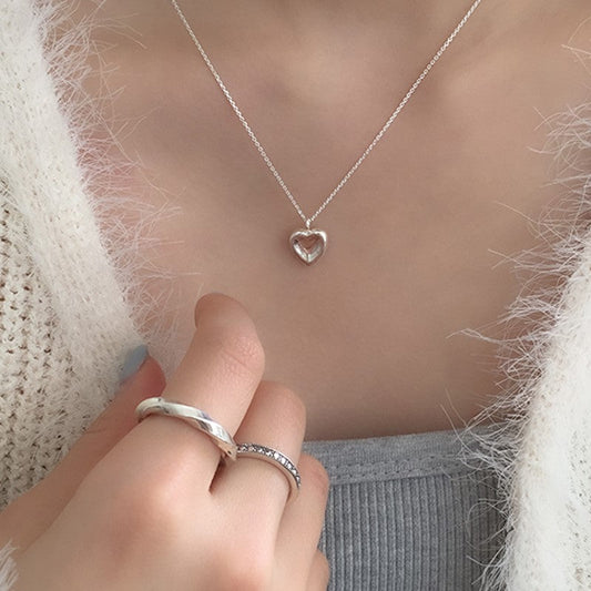 ｜moat｜ Noel Heart Necklace (silver925)